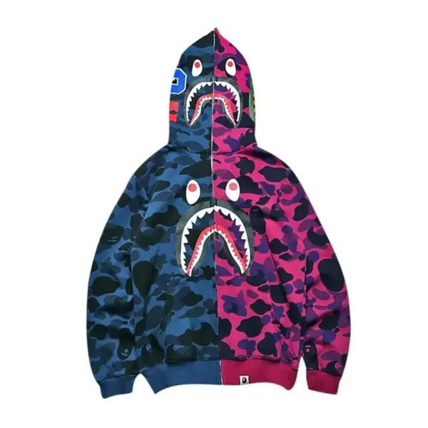 Ape-Man Head Shark BAPE Jacket Hoodie Ape-Man Head Shark BAPE Jacket Hoodie