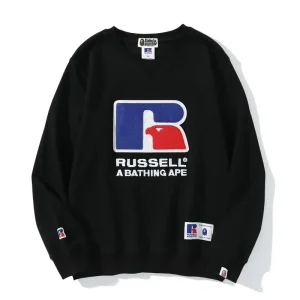 RUSSELL x BAPE Ape Head Print Pullover Sweater