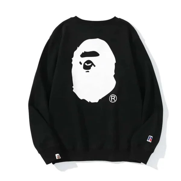 RUSSELL x BAPE Ape Head Print Pullover Sweater