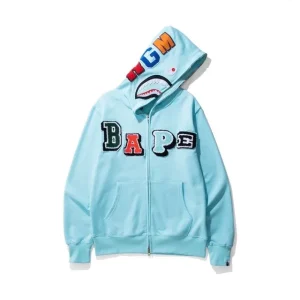 Blue bape hoodie