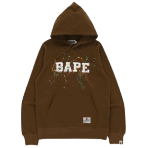 BAPE BROWN CAMO SHARK FULL ZIP HOODIE MENS