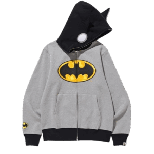 BAPE x DC Batman Split Color Camo Full Zip Hoodie