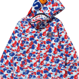 Authentic Bape X PSG shark full zip hoodie