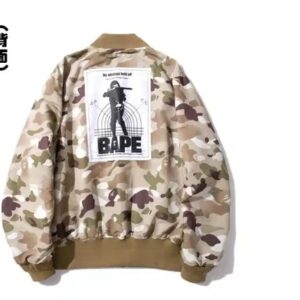 Bape Head Military Style Camouflage Jacket