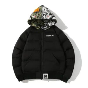 Bape X F1 Cotton-Padded Sharke Hooded Jacket