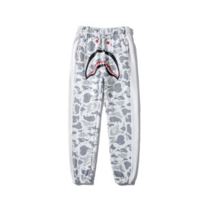 Bape Shark Camouflage White SweatPants