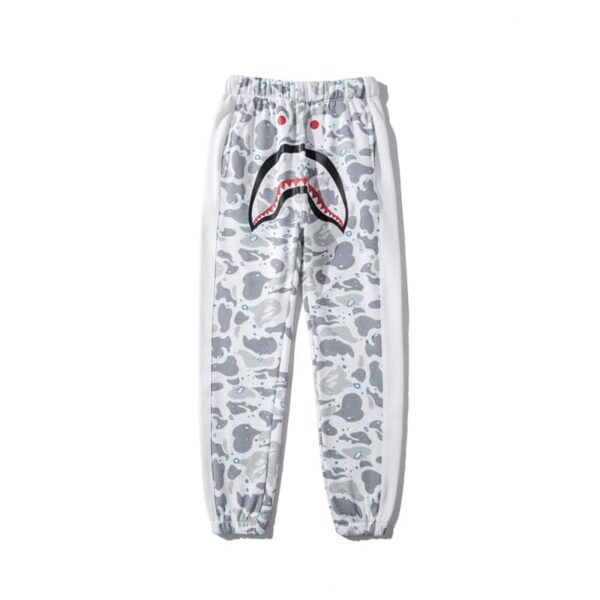 Bape Shark Camouflage White SweatPants