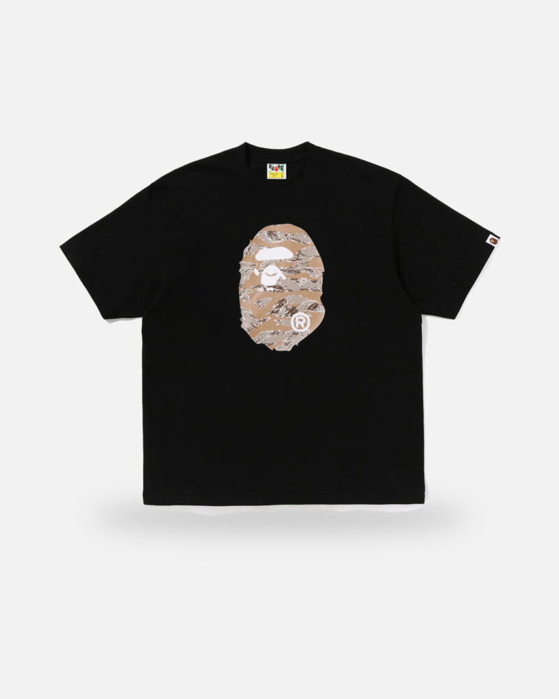 Bape Babe Tiger Camo Ape Head Relaxed Fit Tee