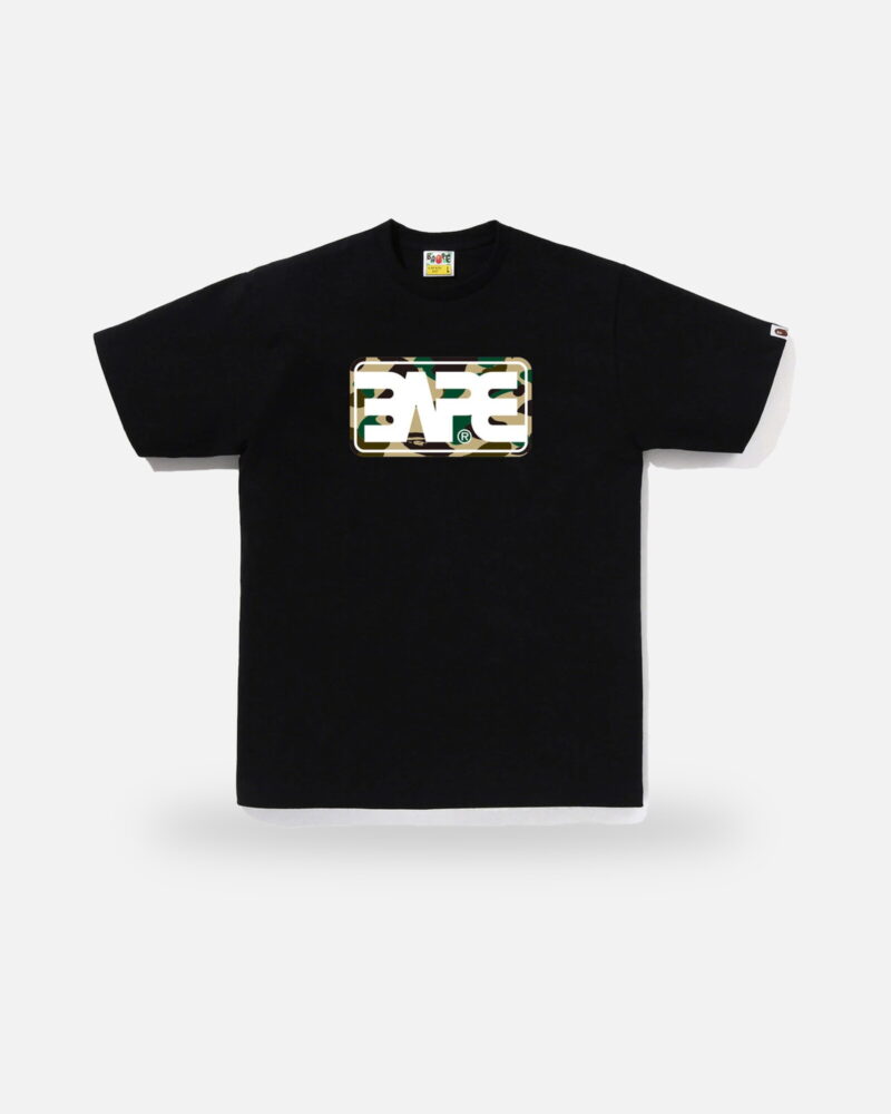 Bape 1st Camo Bape Round Box Logo Tee, front view