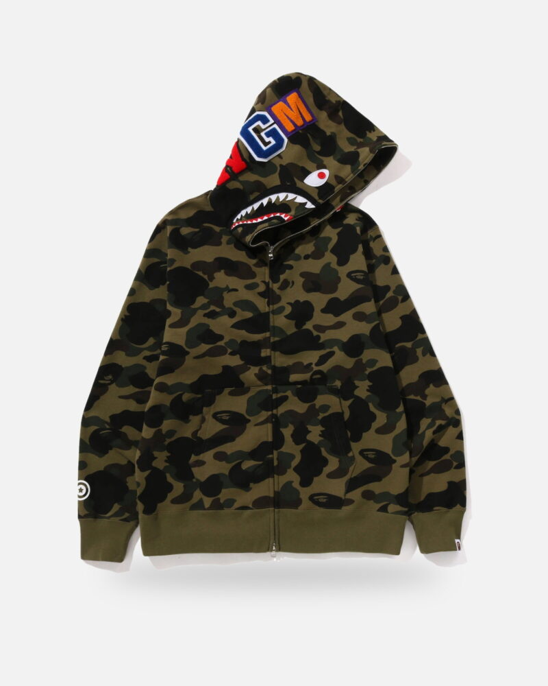 Bape 1st Camo Shark Full-Zip Hoodie, front view