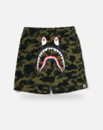Bape 1st Camo Shark Sweat Shorts, front view