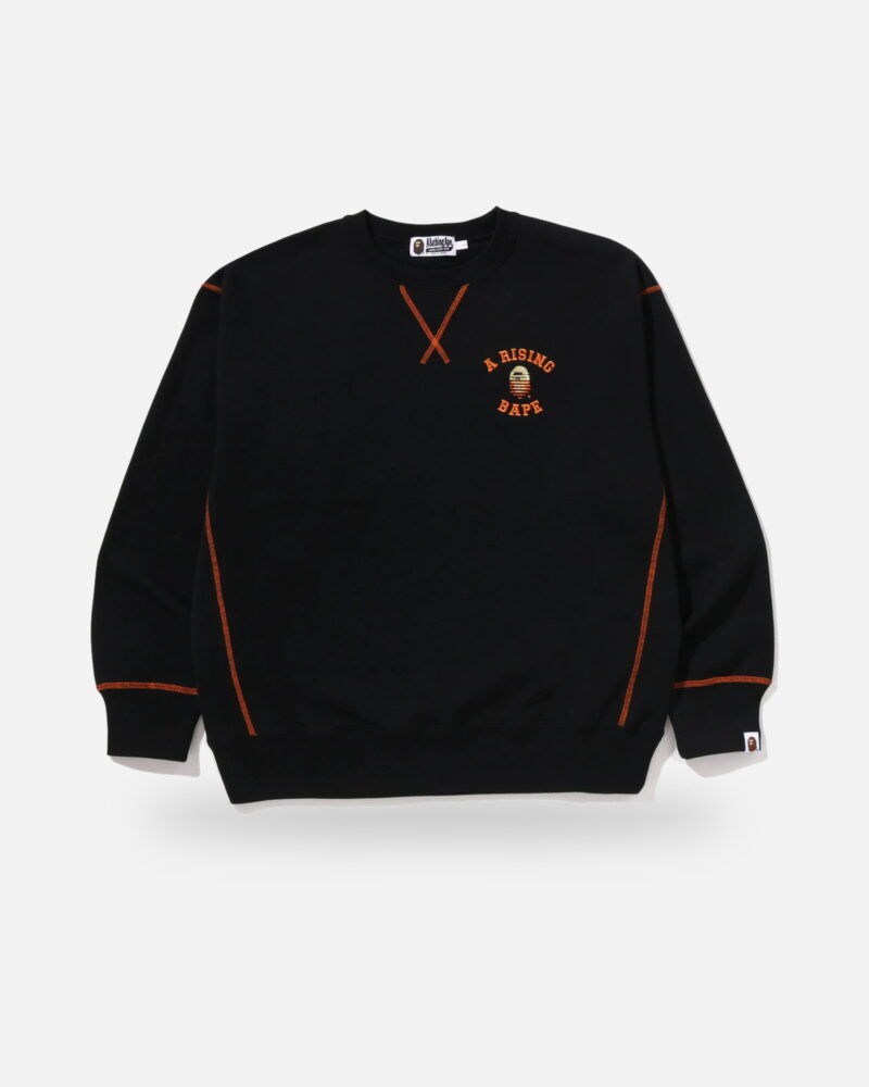 Bape a Rising Bape Relaxed Fit Crewneck Sweatshirt - Camo