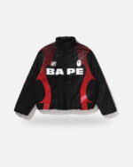 Bape Aba Frame Monogram Jacquard Multi Logo Padded Jacket - Multicolour