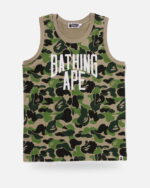 Bape ABC Camo NYC Logo Tank Top, front view