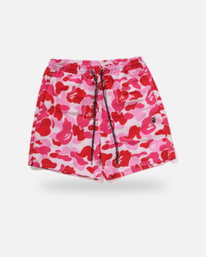 Bape ABC Camo One Point Relaxed Fit Swim Shorts, front view