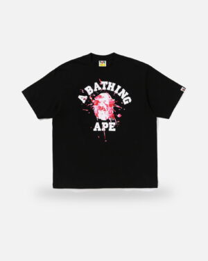 Bape ABC Camo Splash College Relaxed Fit Tee, front view