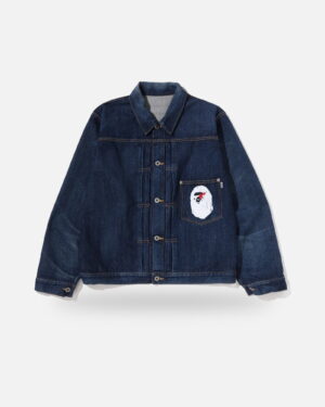 Bape Ape Head Denim Jacket - Camo