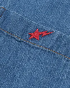 Bape Ape Head Relaxed Fit Denim Shirts, view 3