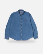 Bape Ape Head Relaxed Fit Denim Shirts - Camo