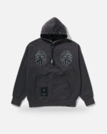 Bape Black Dual Head Key Ring Hoodie, front view