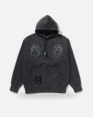 Bape Black Dual Head Key Ring Hoodie, front view