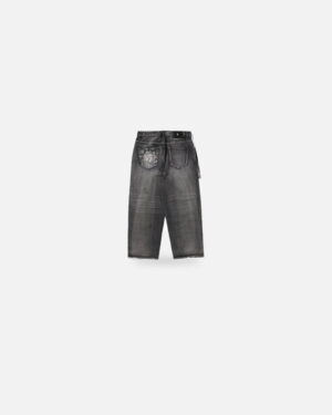 Bape Black Essential Paisley Trimmed Denim