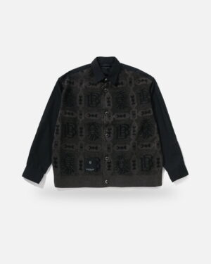 Bape Black Knitted Hybrid Shirt 1, front view