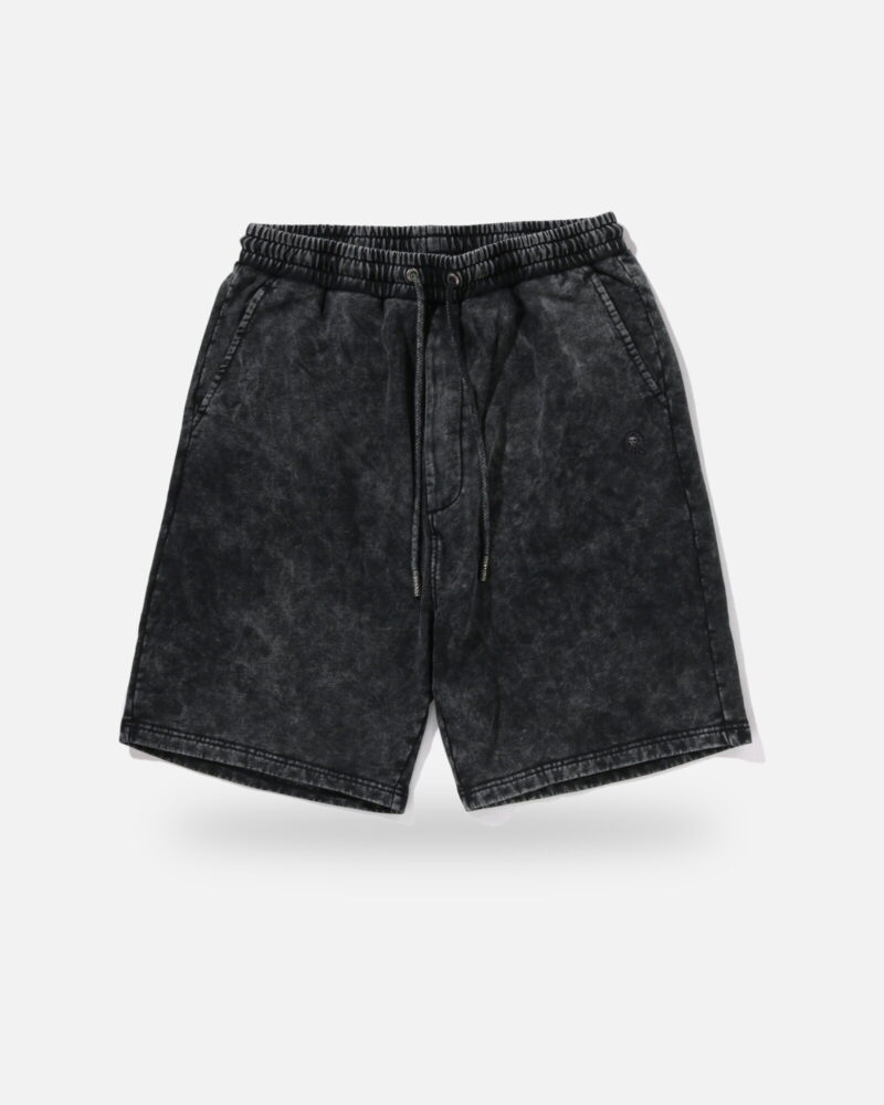 Bape Black Sweat Shorts, front view