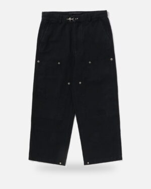 Bape Black Washed Chore Work Pants 1, front view