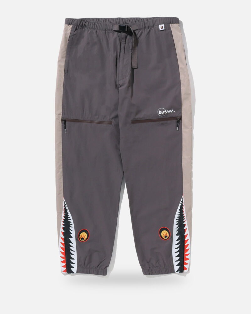 Bape by Kazuki Kuraishi Belted 3 Layer Shark Pants - Camo