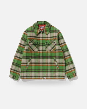 Bape Check Cpo Zip Jacket - Camo