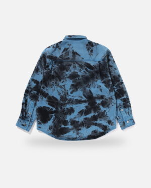 Bape Destoryed Bleach Bathing Ape Logo Ls Shirt - Camo