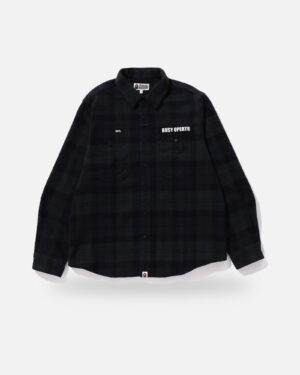 Bape Flannel Check Tactical Shirt - Camo