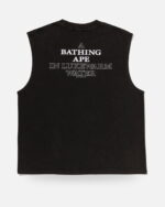 Bape Heavy Wash Ape Head Cropped Fit Tank Top - Camo