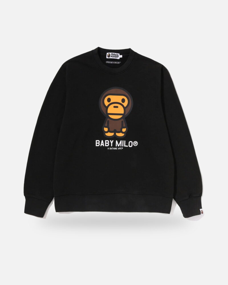 Bape Heavy Washed Milo Crewneck Sweatshirt - Camo