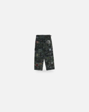 Bape Hybrid Camo Multi Badge Cargo Pants