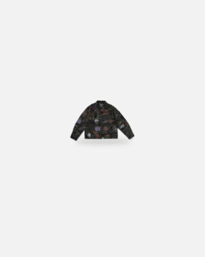 Bape Hybrid Camo Multi Badge Jacket - Multicolour