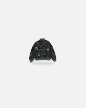 Bape Hybrid Camo Multi Badge Padded MA-1 - Multicolour
