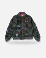 Bape Hybrid Camo Multi Badge Padded MA-1 - Multicolour
