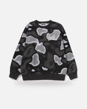 Bape Liquid Camo Bape STA Crewneck Sweat, front view