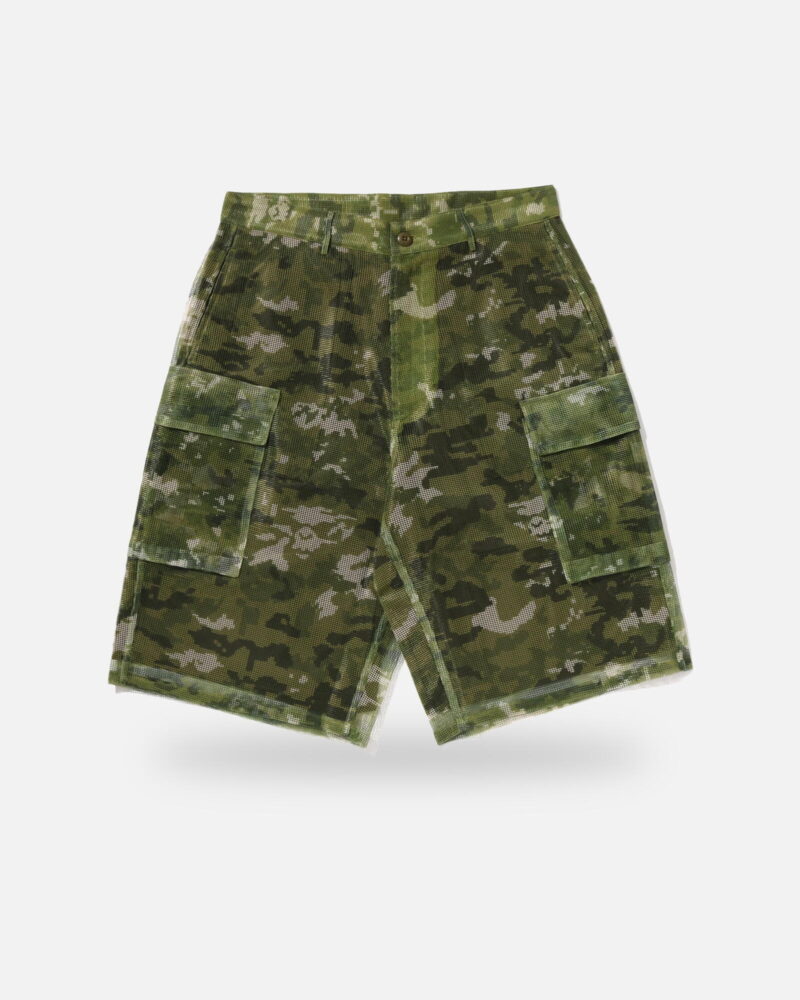 Bape Multi Pixel Camo Cargo Relaxed Fit Shorts, front view