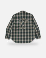 Bape Ombre Check College Relaxed Fit Shirt - Camo