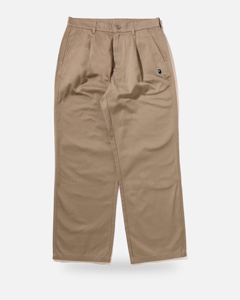 Bape One Point 1 Pleat Relaxed Fit Chino Pants - Camo