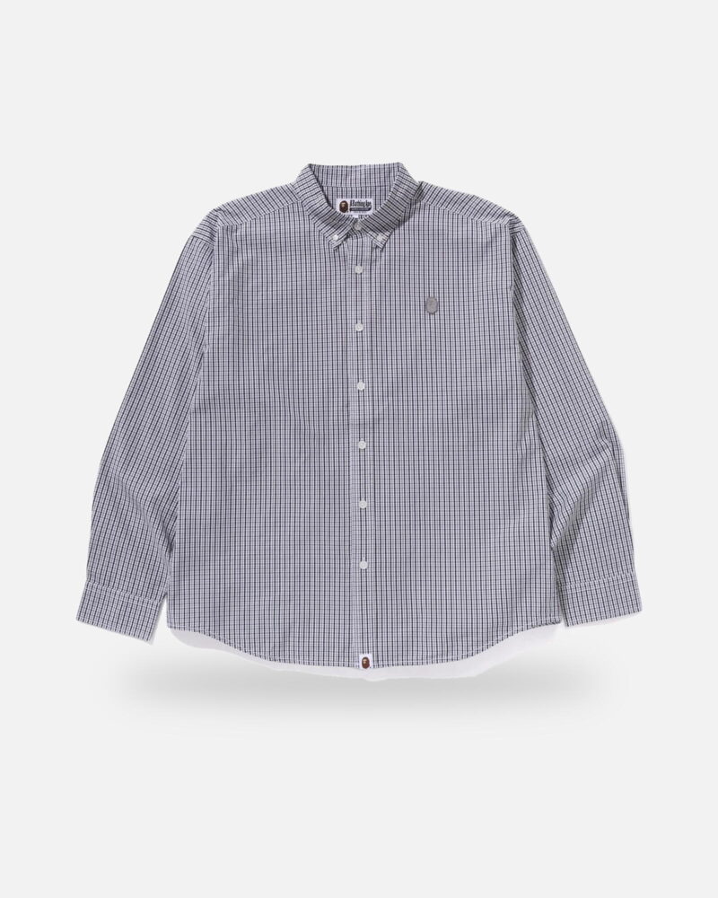 Bape One Point Checked Poplin - Camo