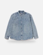 Bape One Point Line Camo Jacquard Denim Ls Shirt, front view