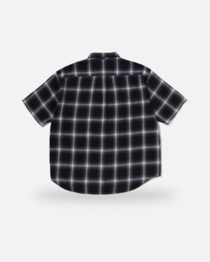 Bape One Point Ombre Check Light Flannel Ss Shirt - Camo