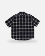 Bape One Point Ombre Check Light Flannel Ss Shirt - Camo