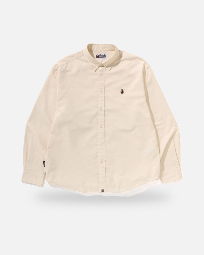Bape One Point Oxford Ls Shirt - Camo