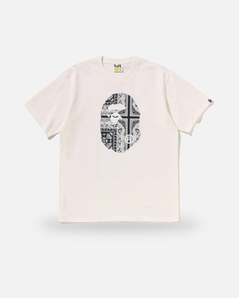 Bape Paisley Pattern Ape Head Tee - Camo