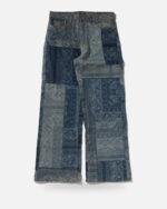 Bape Paisley Pattern Denim Flared Pants - Camo